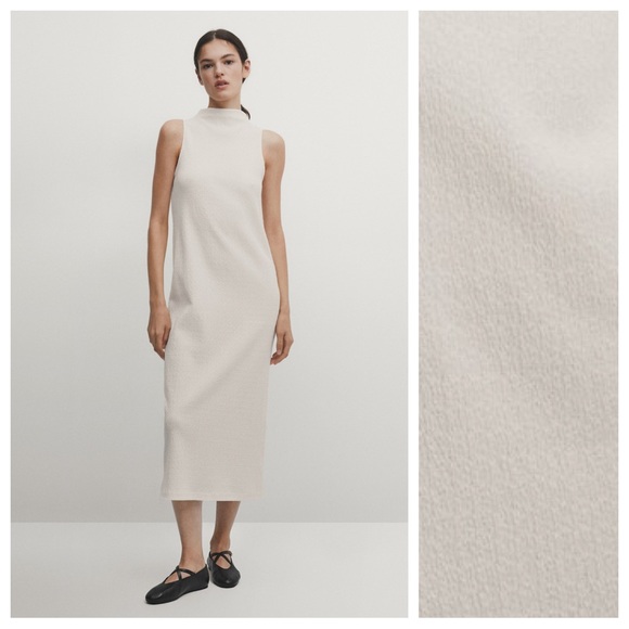 Massimo Dutti | Dresses | Nwt Massimo Dutti White Textured